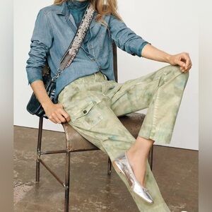 Anthropologie Wanderer‎ Cargo Pants green Size 26 Petite